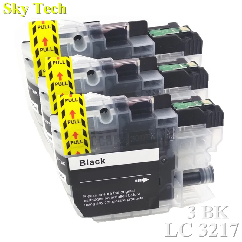 Картридж с чернилами 3BK для LC3217BK LC 3217BK Brother MFC J5330DW J5335DW J5730DW J5930DW J6530DW J6930DW