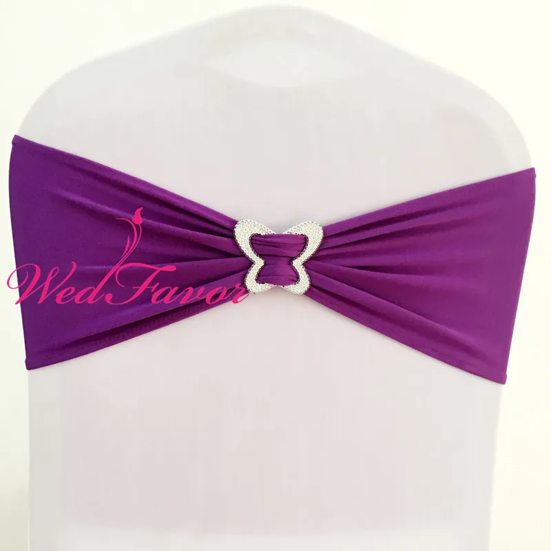 50 шт. необычная лайкра стрейч на стул с бантом из спандекса Обложка для стула