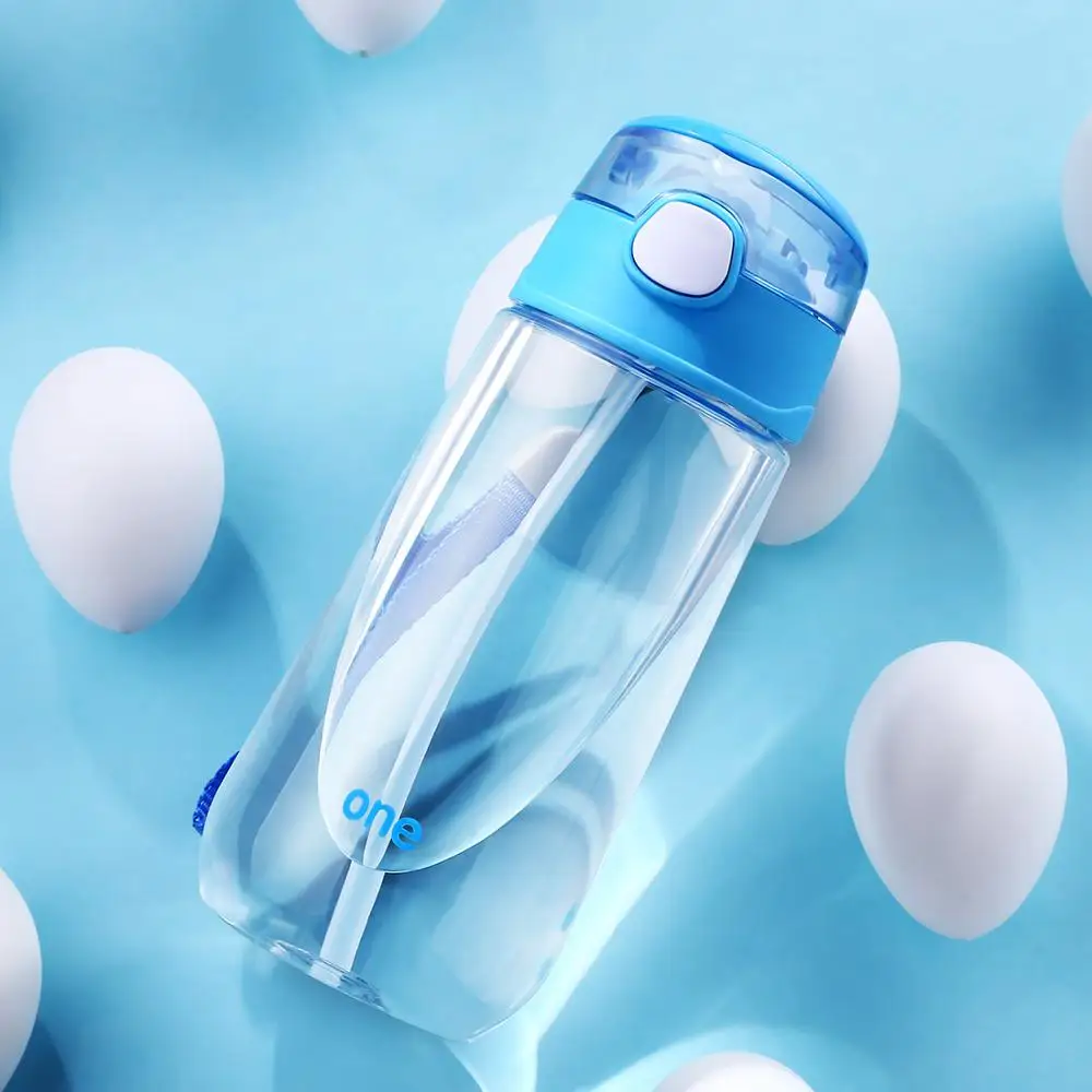 Детские бутылочки для воды с соломенной веревкой BPA бесплатно Портативный Путешествия моя Питьевая Бутылка для сумка для занятий спортом на открытом воздухе 500 мл