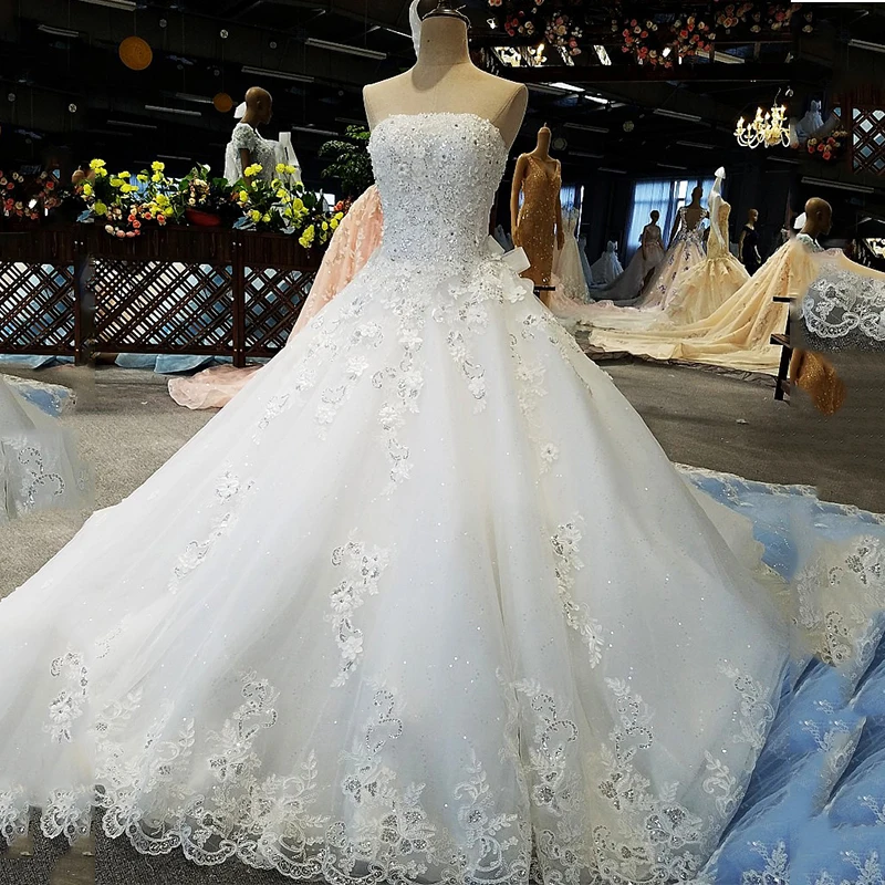 Do Dower Новое роскошное сексуальное свадебное платье без бретелек Цветочная