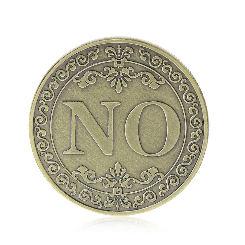 

Да или нет памятная монета цветочный да нет буквы украшения художественные подарки для коллекции сувенирная игра монета