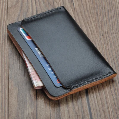 balck leather wallet Унисекс, натуральная кожа, кошельки,, фирменный дизайн, ручная работа, ID, кредитный держатель для карт, кошелек, кошелек, тонкая, повседневная, женская сумка - Цвет: balck leather wallet