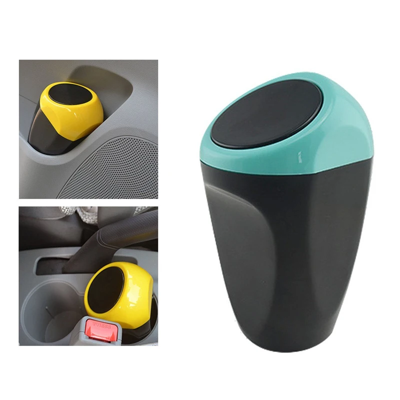 

Mini Car Trash Bin Rubbish Can Kosz Na Smieci Yellow/ Blue/ Green Garbage Bin Trash Can Papelera Coche Car Accessories Interior