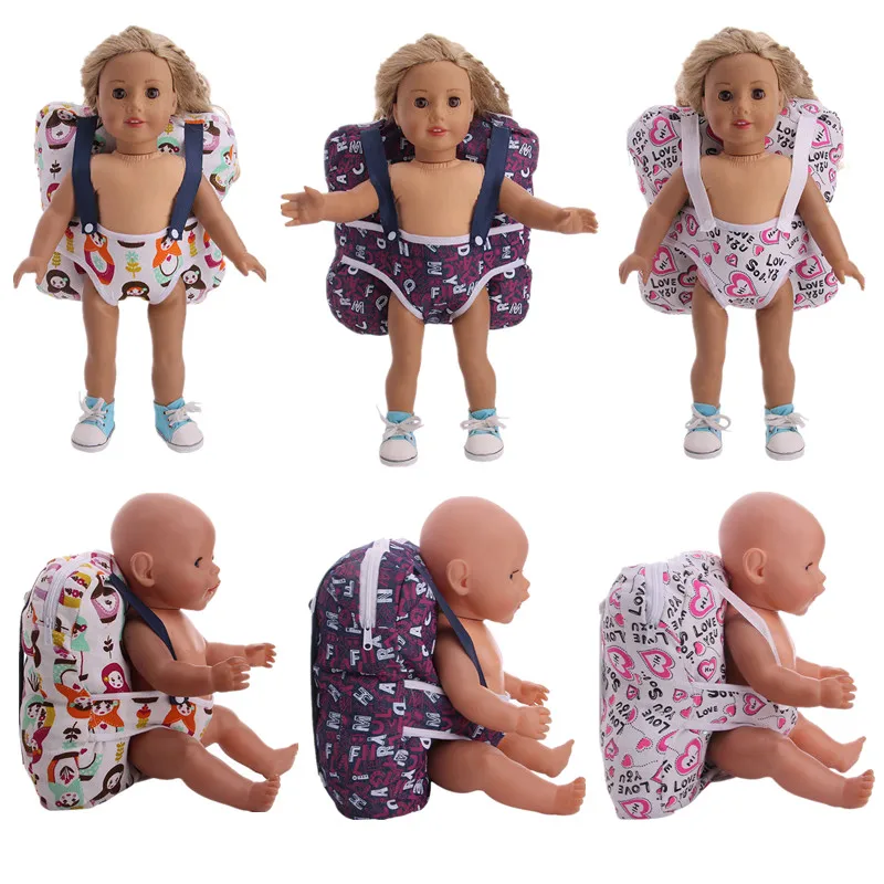 Модный рюкзак LUCKDOLL 18 дюймов американская кукла 43 см аксессуары для одежды