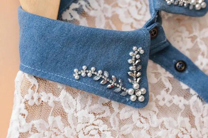 Женское винтажное ожерелье с искусственным жемчугом и вышивкой|apparel accessories|cowboy