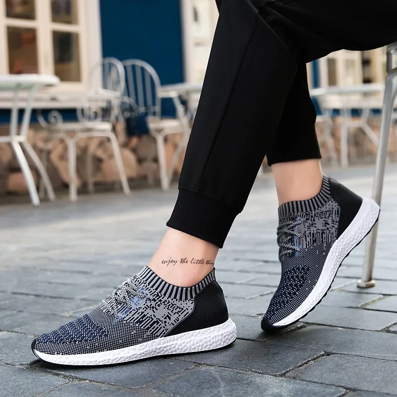 Черные кроссовки для мужчин бега воздухопроницаемая амортизация 2018 обувь