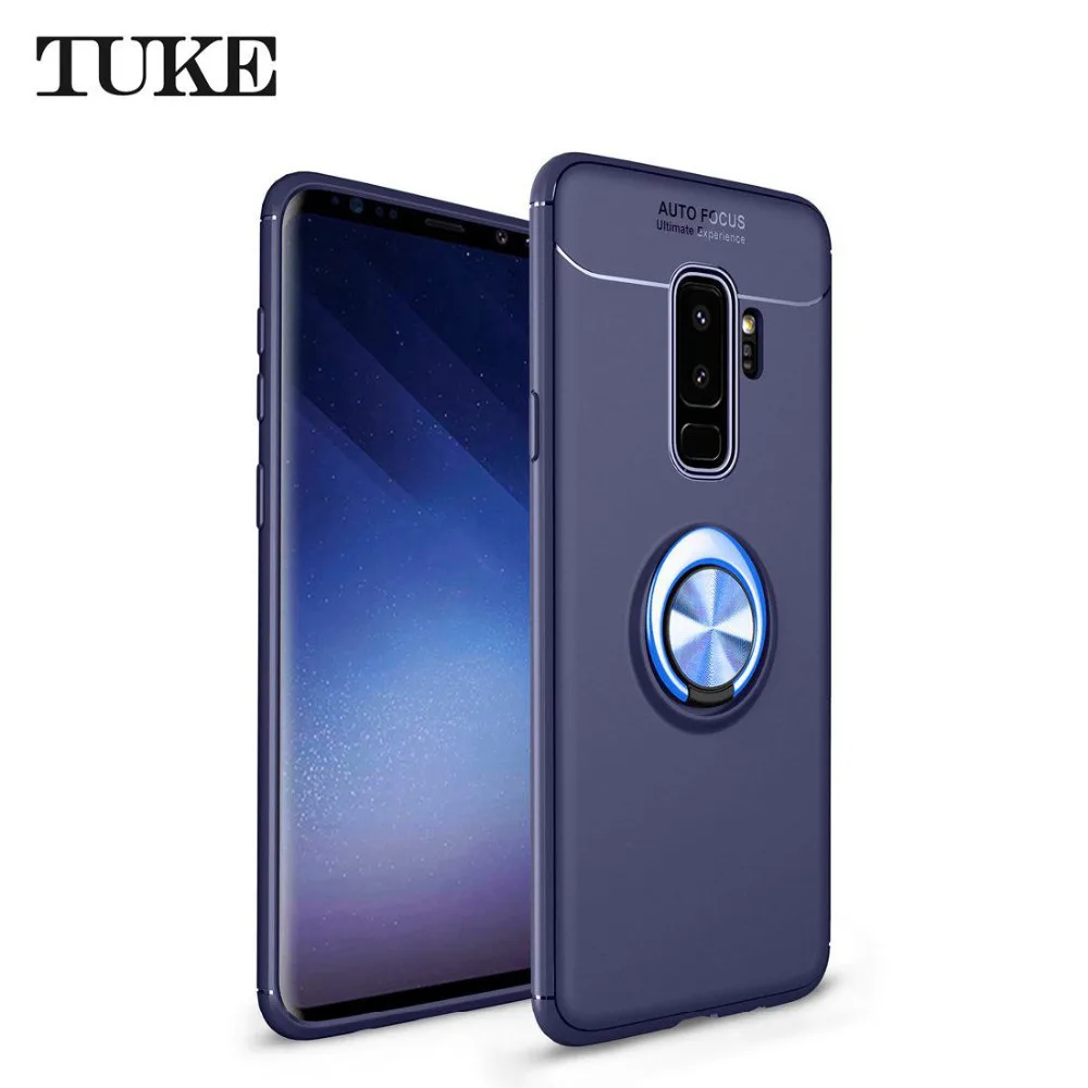 Роскошный силиконовый защитный чехол TUKE для Samsung Galaxy S9 Plus с поворотом на 360