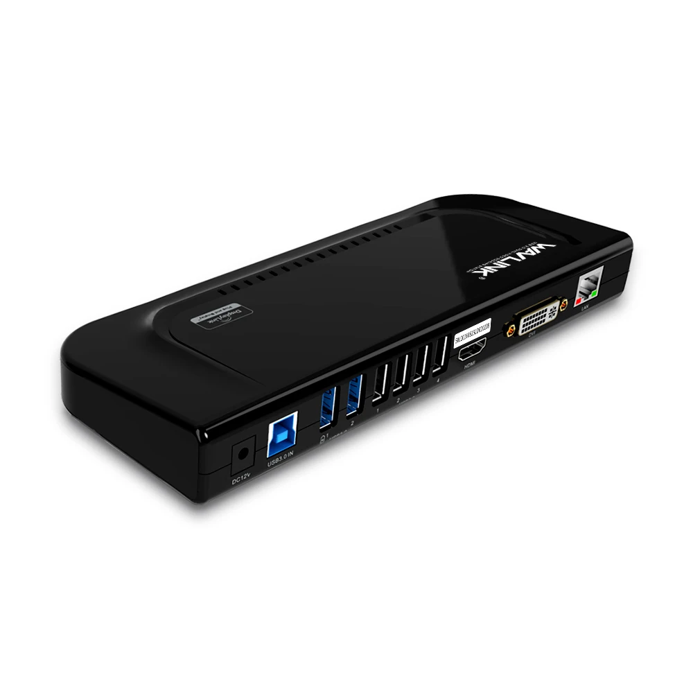 Wavlink USB 3,0 док-станция Универсальный Двойной видео дисплей Gigabit Ethernet HDMI/DVI/VGA usb-хаб HD 1080p для Windows 7/8/10