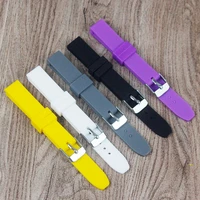 new stainless steel buckle silicone strap14mm brand exercise waterproof strap