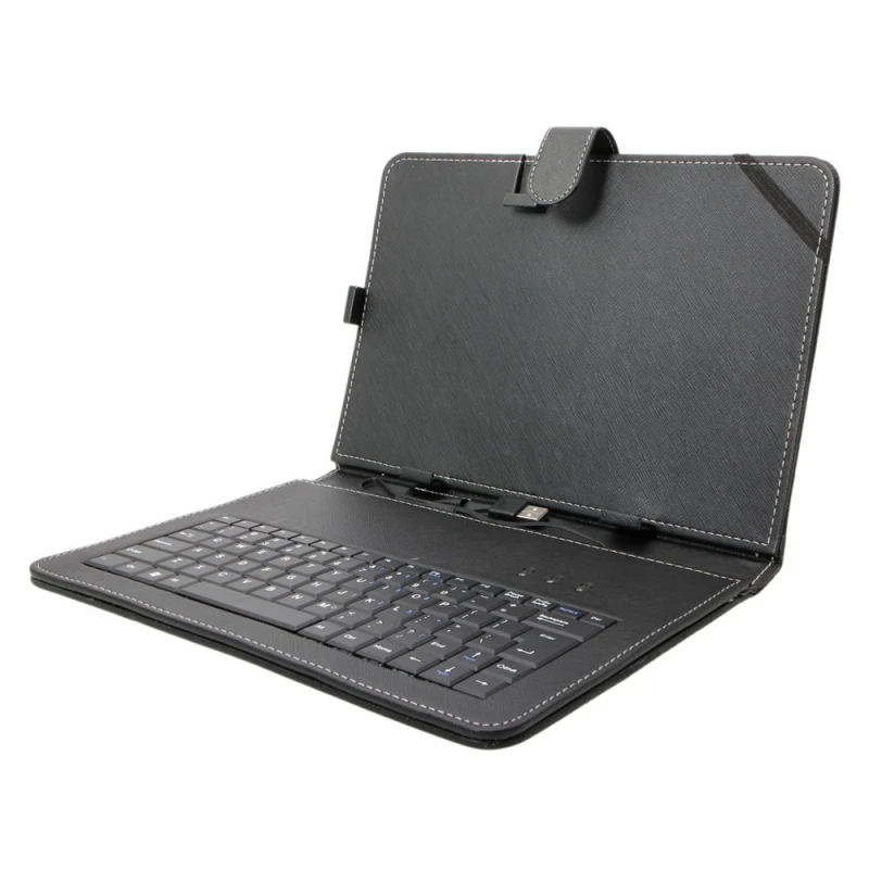 10 &quotпланшетный ПК кожаный чехол Защитная куртка с USB клавиатурой черный|jacket
