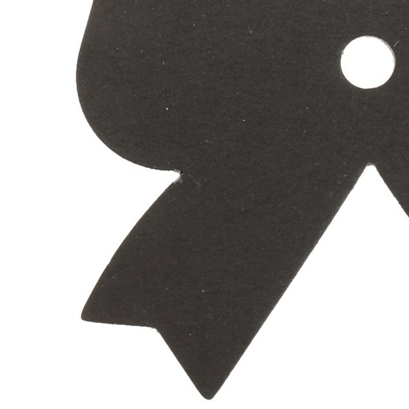 100 шт этикеток подарочные бирки карты черные этикетки для карточек в форме банта