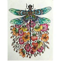 5d diy diamond painting full squareround drill dragonfly flower embroidery cross stitch gift home decor gift wg848
