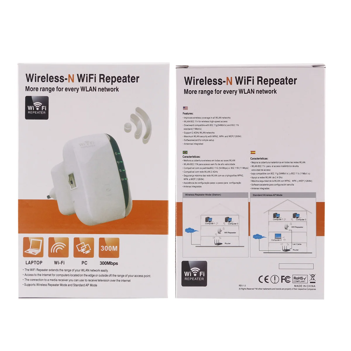 Беспроводной Wi-Fi ретранслятор Wifi удлинитель 300 Мбит/с WiFi усилитель 802.11N/B/G усилитель Repetidor Wi-Fi жнец точка доступа