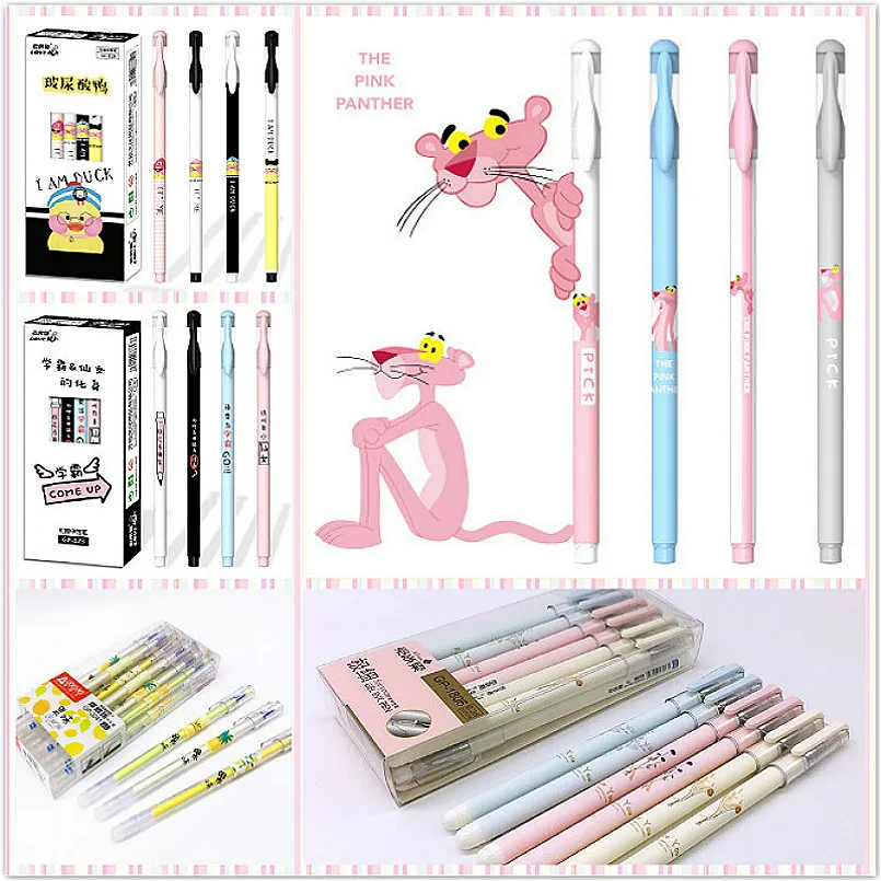 1 шт. мультфильм стержни для стираемой гелевой ручки красные синие чернила цвет