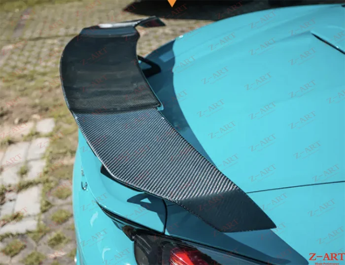 Z-ART V стиль углеродное волокно заднее крыло для 718 Boxster задний спойлер доллар