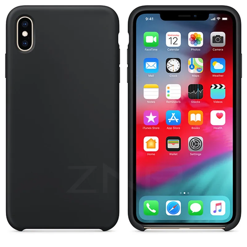 Black ZNP мягкий силиконовый чехол для телефона для iPhone 6 6s 7 8 Plus X XS чехол для Max XR чехол для Apple iPhone X XS Max XR оболочка Капа - Цвет: Black