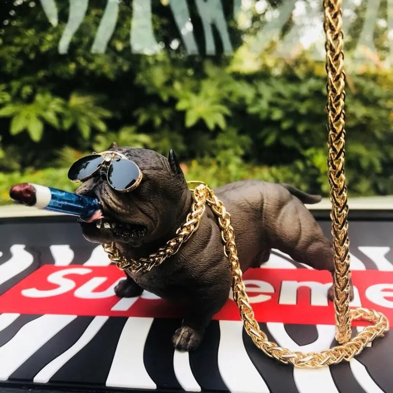 Хит Забавный дизайн крутая 3D мопса бульдог украшение для интерьера автомобиля