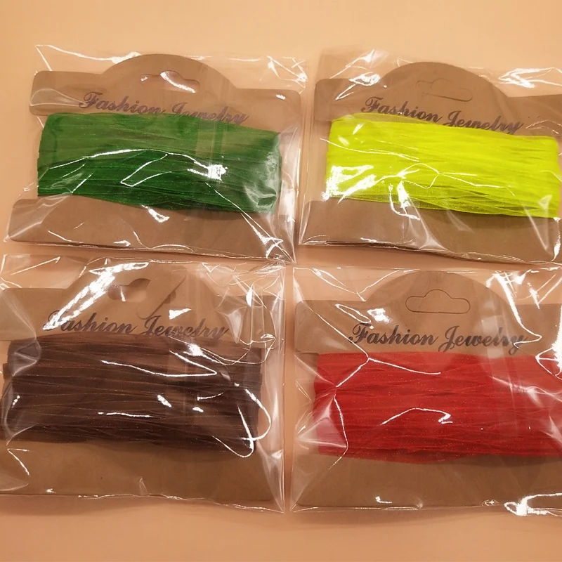 Лента шифоновая Прозрачная Кружевная шириной 3 мм 20 метров | Ленты