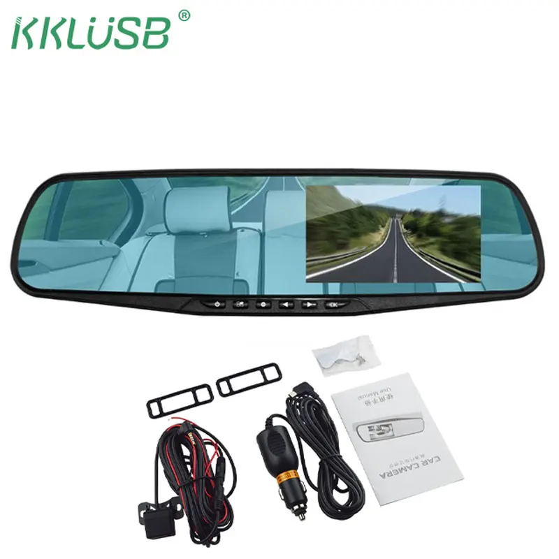 4 3 ''Автомобильное зеркало заднего вида автомобиля Dvr камера HD 1080P цифровой