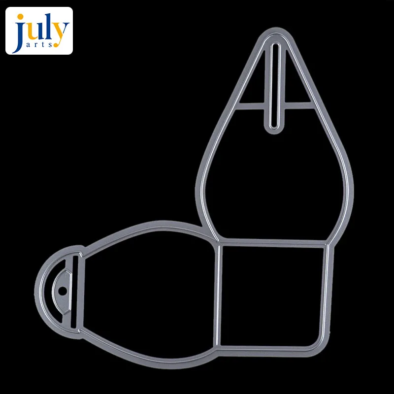 Silver Julyarts 3D шаблоны для коробок скрапбукинга режущие штампы Металлический Стальной трафарет ремесло Die Fustelle Mmetalliche за Скрапбукинг - Цвет: Silver