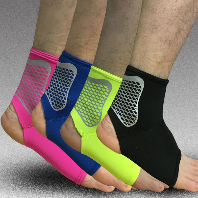 1 пара лайкра поддержка лодыжки футбол баскетбол бадминтон бег спорт стопы