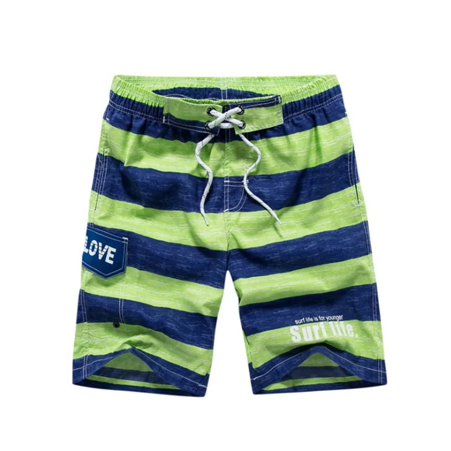 Modis Stripe Swim Шорты Для мужчин лето 2019 Гавайский короткие Повседневное свободные