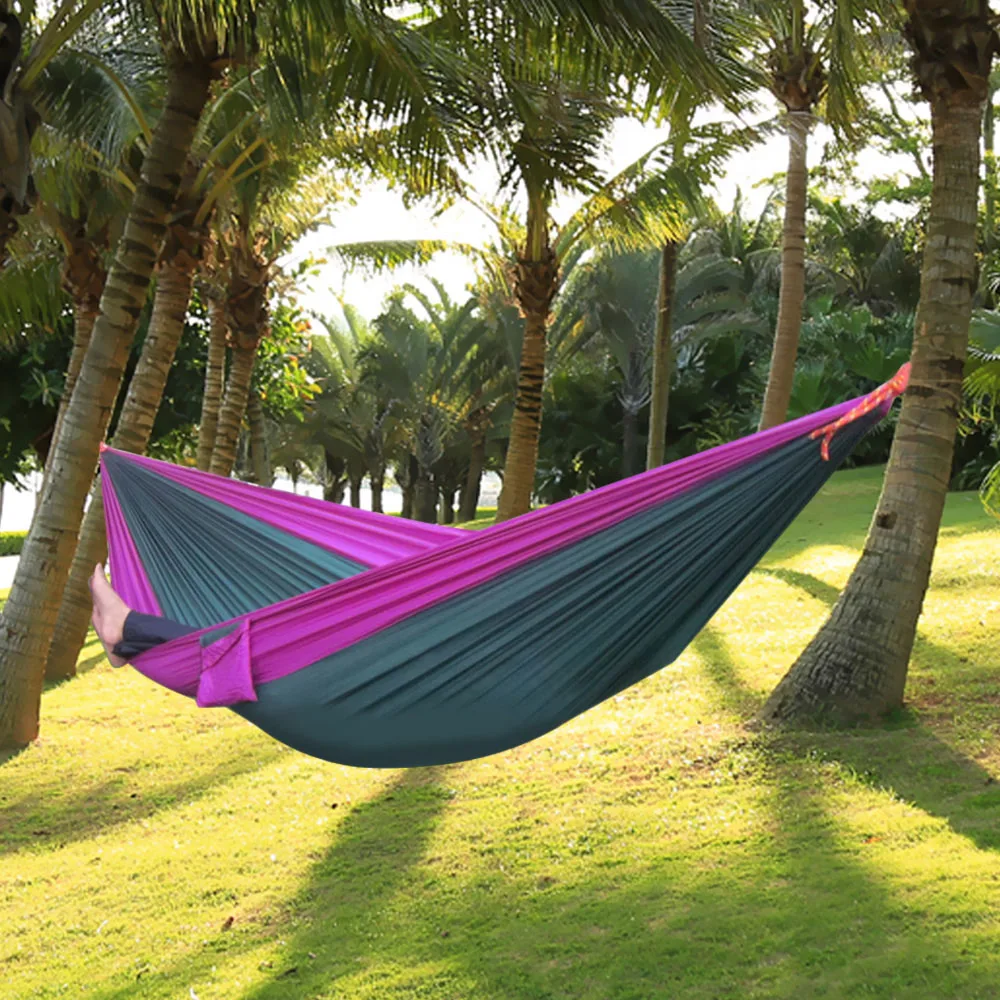 Портативный нейлоновый гамак для одного человека парашют ткань путешествий