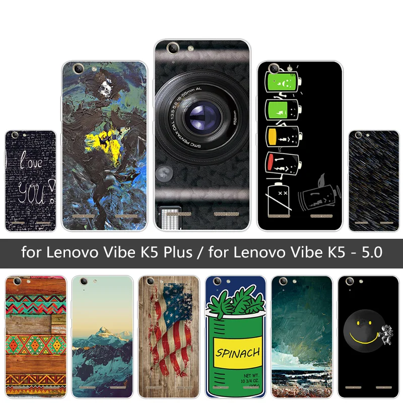 Для Lenovo Vibe K5 Plus Lemon 3 A6020 прозрачные небесные чехлы для телефонов мягкий