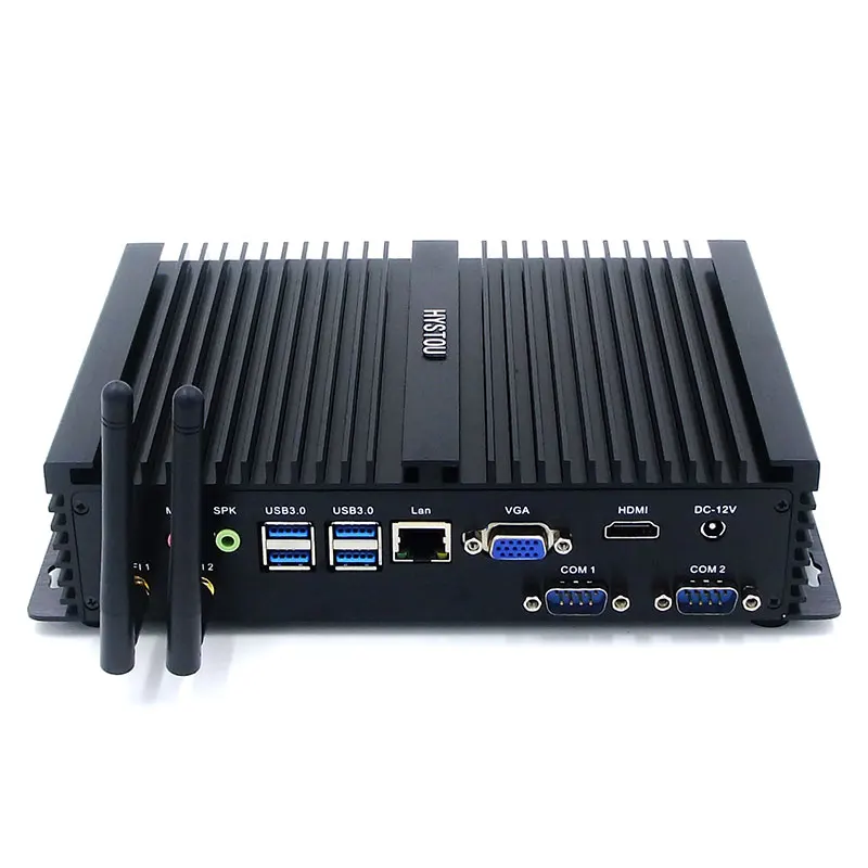 Безвентиляторный мини ПК windows 10 промышленный i5 4200u 1 6 GHz TV Box 4G RAM 64G SSD компьютер Com