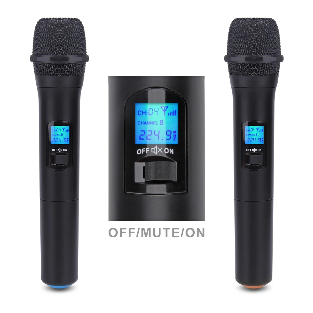 Беспроводной микрофон Debra Audio V3002 VHF с ручным и петличным микрофоном гарнитурой