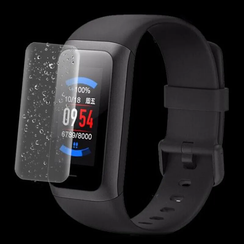 Мягкая прозрачная защитная пленка из ТПУ для смарт браслета Xiaomi Midong Huami band Amazfit Cor 2