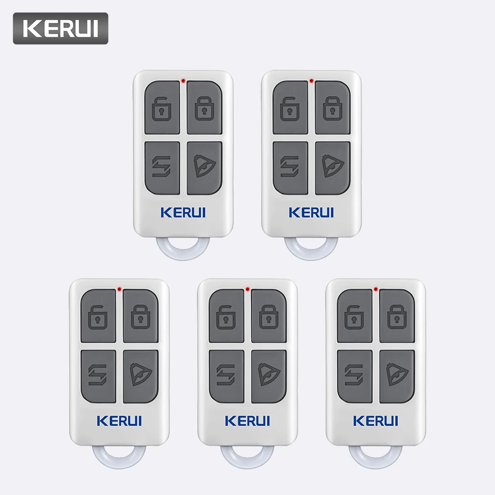 

KERUI 5pcs Wireless Portable Remote Control For KERUI W1 W2 W17 W18 W19 G18 G19 G183 G193 8218G Home Alarm System Controller