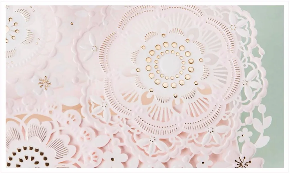 Розовый кружевной цветок Свадебная коробка конфет детский душ шоколадный