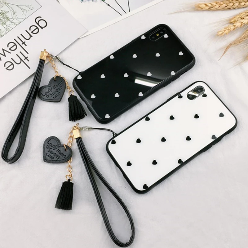 BONVAN закалённое Защитное стекло оригинальный чехол Xiaomi mi 6x A2 A1 case сердце любовь