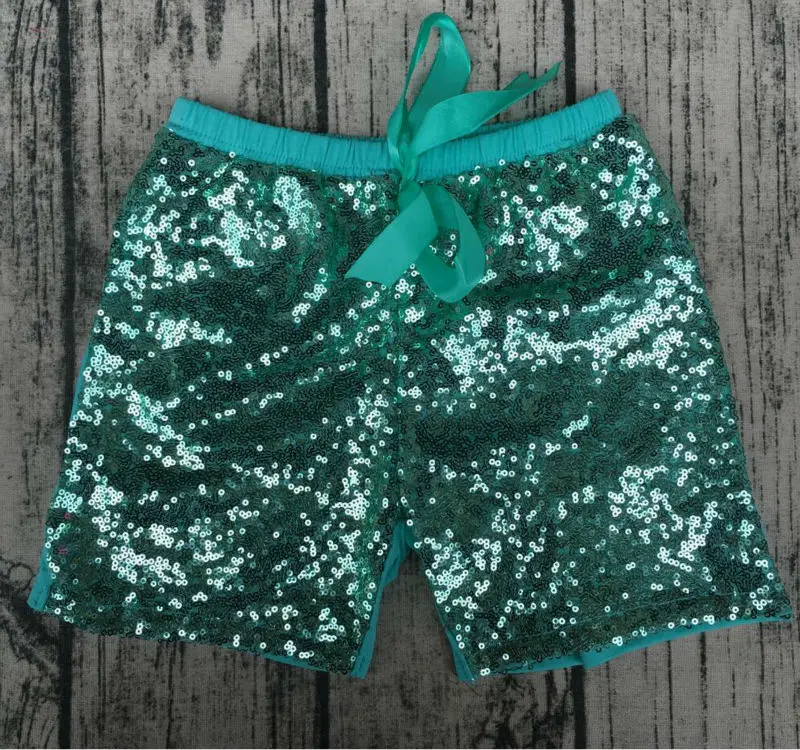 Детские шорты для девочек детские с блестками Летние Стильные шикарные бантом в