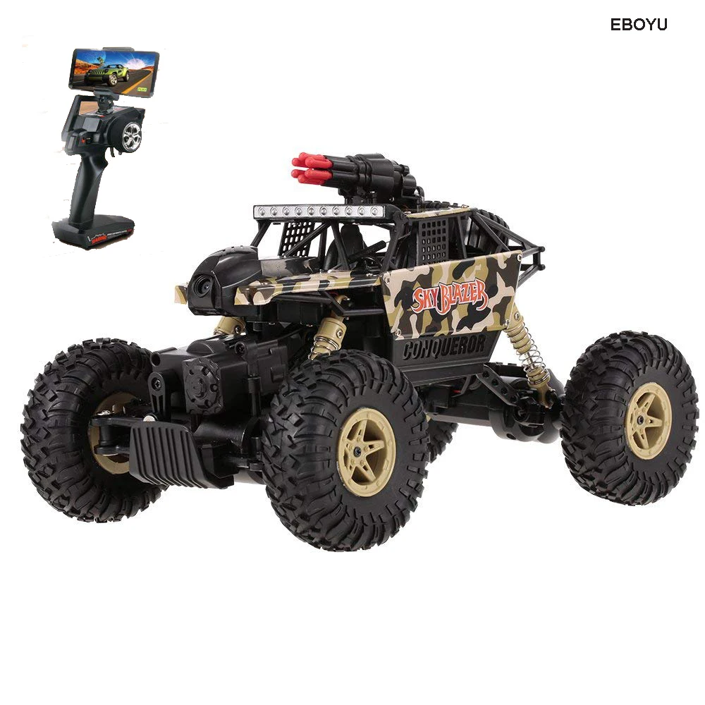 Wltoys 18428 A 1/18 2 4G 4WD RC машина с ракетной установкой 0.3MP Wifi FPV камерой внедорожный
