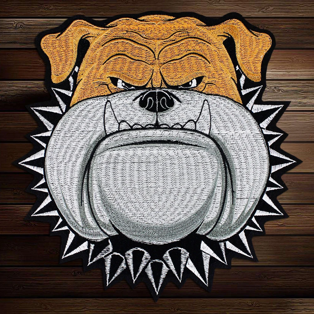 1 шт. Вышивка головы собаки Пластыри для спины железная вышивка аппликация мотора