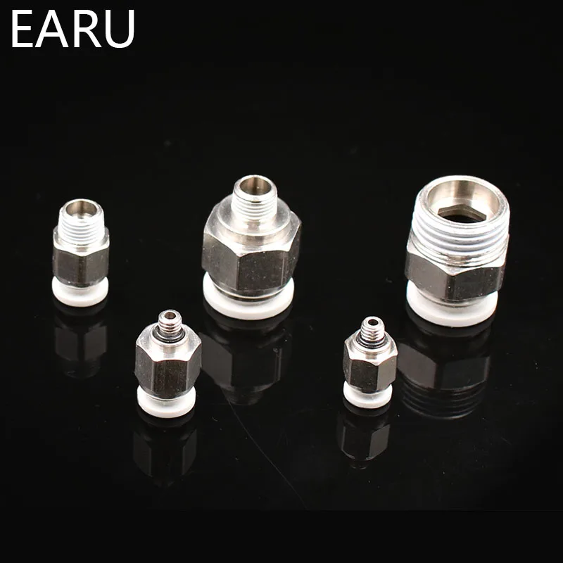 1/8 'Ƈ/4'' 3/8 'Ƈ/2'' Male 4 6 8 10 12 мм прямой нажимной в фитинге пневматический