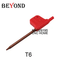 50pcs t6screw driver screwdriver for xbox red flag wrench inner six lathe accessories