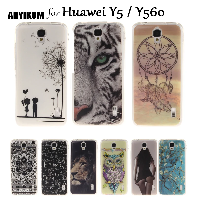 ARYIKUM Soft Silicone Case For Etui Huawei Y560 Y5 Y 560 Phone Y560-L01 Y560-U02 Mobile Accessories Cover Funda |