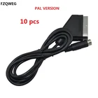 10 шт. высококачественный кабель SCART для Sega Saturn SS RGB Real SCART CABLE TV Lead для PAL консолей