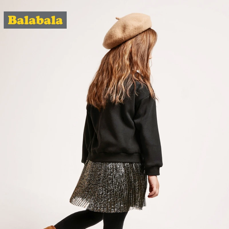 Balabala Girl Fake 2 Piece dress Thermal for autumn and spring | Детская одежда и обувь