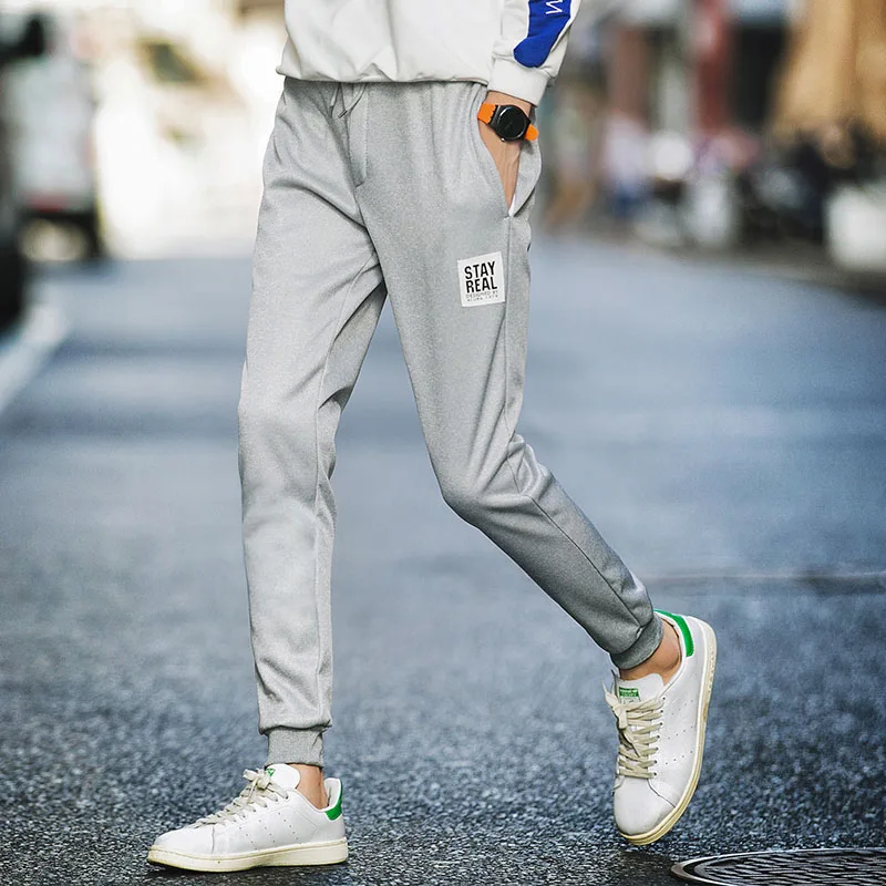 Весенние повседневные брюки мужские Skinnly спортивные брюки для мужчин Slim Fit Мужские s повседневные брюки прямые эластичные брюки Pencile брюки мужские MT201 - Цвет: K52 gray