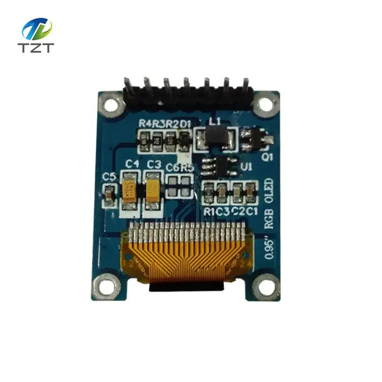 0.95 дюймов полноцветный OLED Дисплей модуль с 96x64 Разрешение, SPI, параллельный Интерфейс, SSD1331 контроллер 7PIN