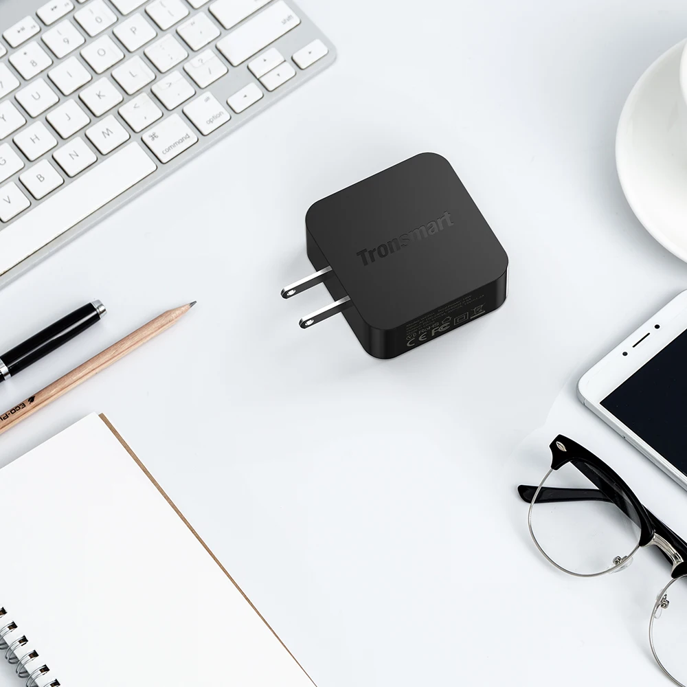 Tronsmart WCP01 Зарядное устройство 18 Вт Quick Charge 3,0 телефон Зарядное устройство Мощность доставки 3,0 быстро Зарядное устройство для iphone x, huawei, samsung s8