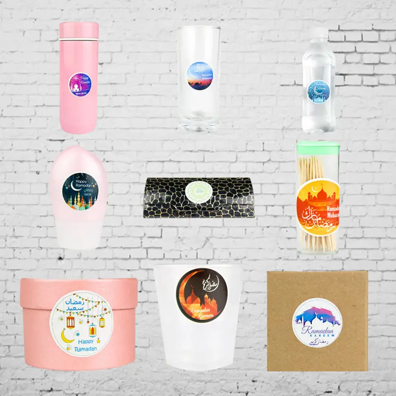 20 шт. украшения для ИД Мубарак круглые наклейки на Рамадан Ид аль Фитр ислам