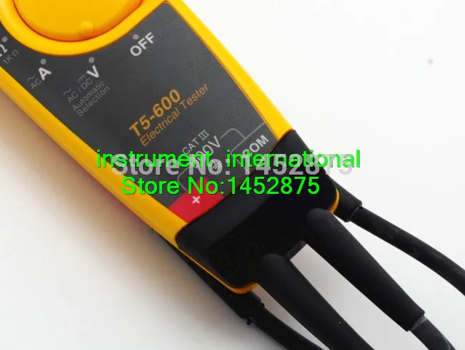 FLUKE T5 600 V зажим непрерывность тока Электрический тестер|tester|tester electrictester fluke |