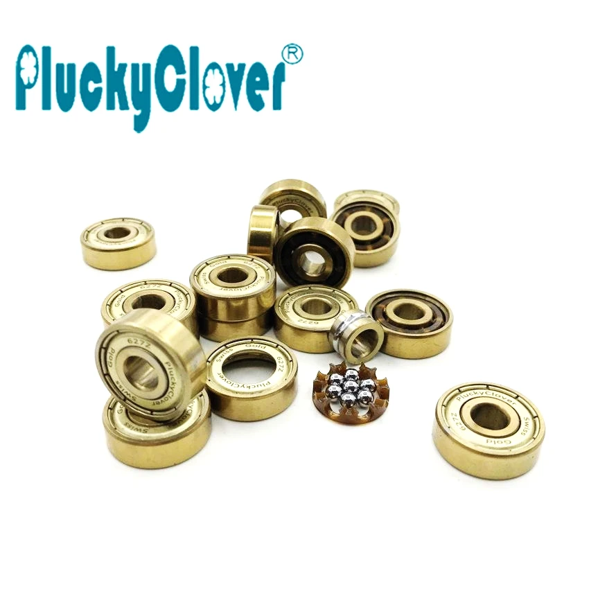 16 шт. 627z PluckyClover Швейцарский Золотой ABEC 9 подшипник скутер Quad роликовые скейты