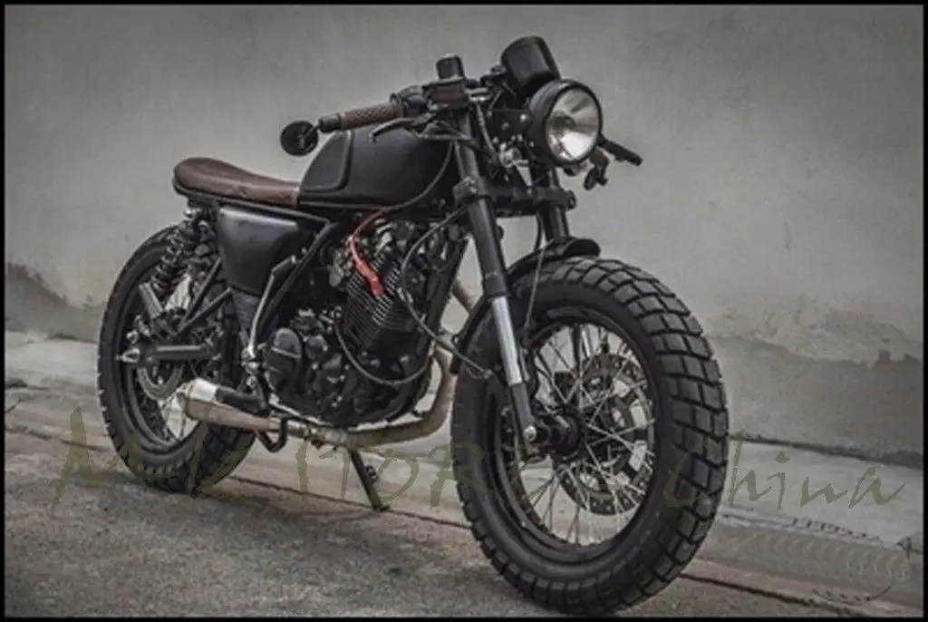 Мотоциклетная рукоятка для CG GN125 22 мм W/Bar End Кафе Racer Bobber Clubman на заказ | Автомобили и