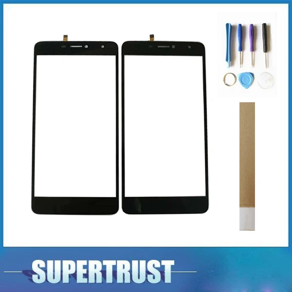 Для BQ Mobile 6050 BQ6050 сенсорный экран дигитайзер Стекло Запасная часть черная цветная
